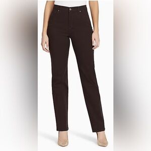 Gloria Vanderbilt Coffee Brown Amanda Stretch Jeans